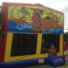 Hire SCOOBY DOO IN 1 COMBO WITH SLIDE POP UPS & TUNNEL & BASKETBALL HOOP AGES 3 TO 13