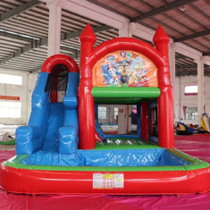 Hire WATERSLIDE WITH TUNNEL & POP UPS AND CHANGEABLE CHARACTOR 6X6M