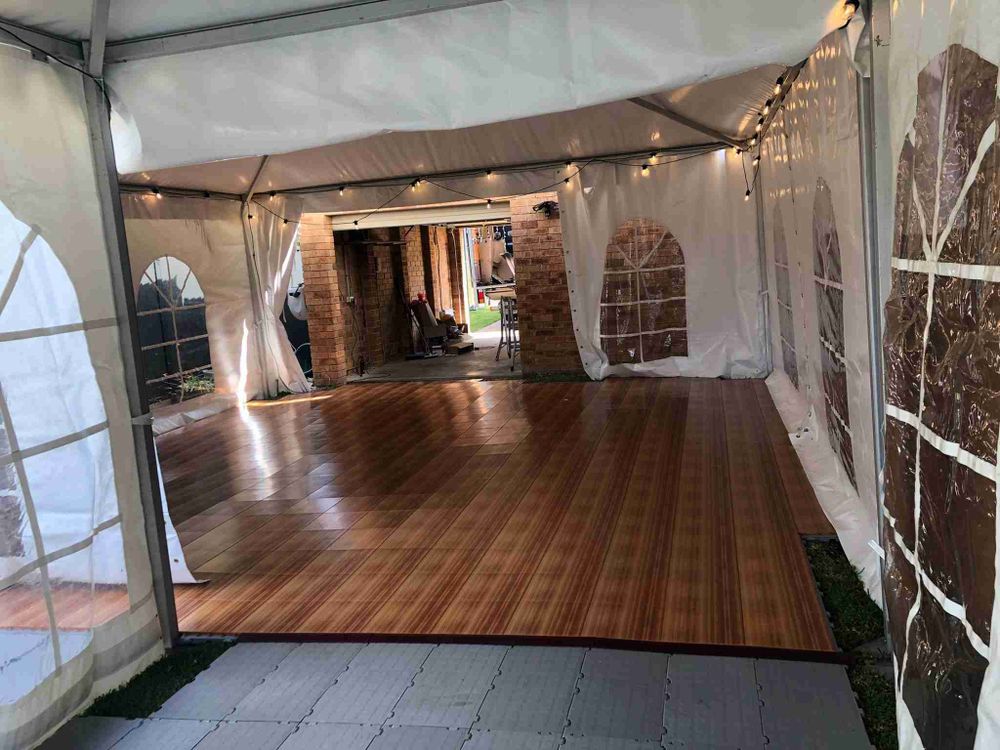 Hire Wood Finish Plastic Dance Floor Hire, hire Miscellaneous, near Riverstone image 1