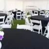 Hire White Round Banquet Table Linen Hire, hire Tables, near Wetherill Park image 1