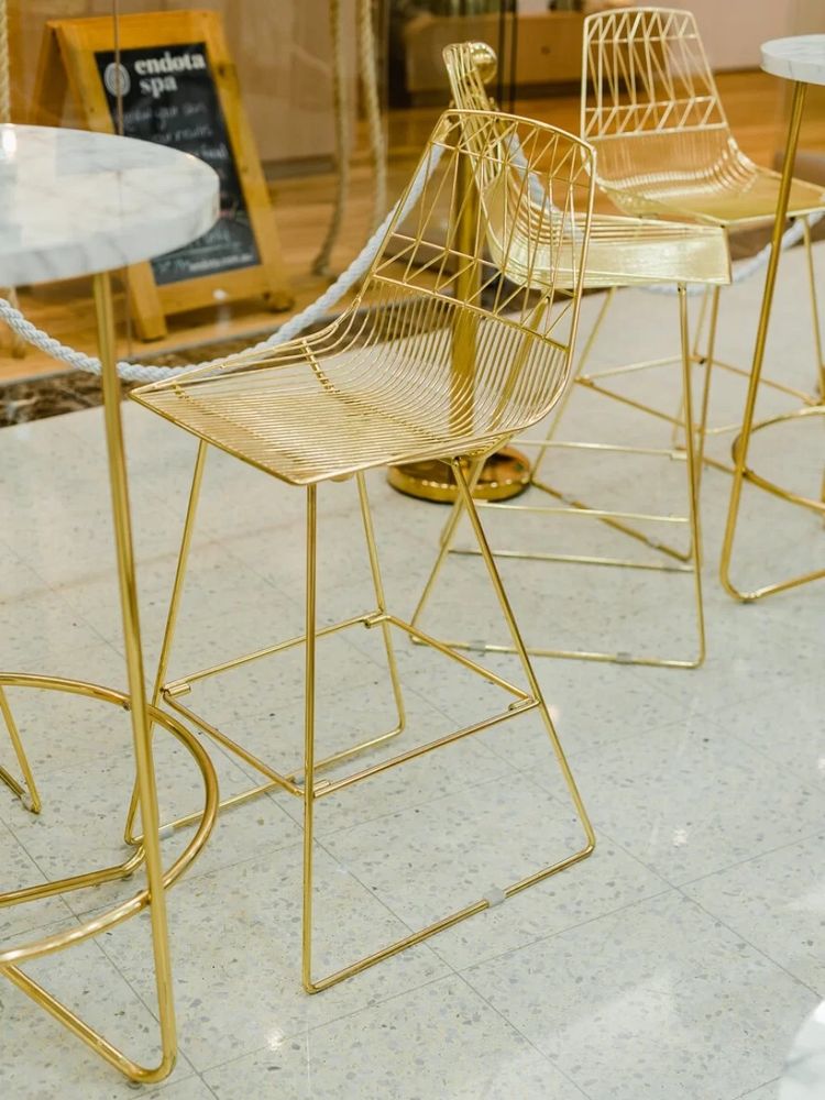 Hire Gold Wire Arrow Stool Hire, hire Chairs, near Wetherill Park image 2