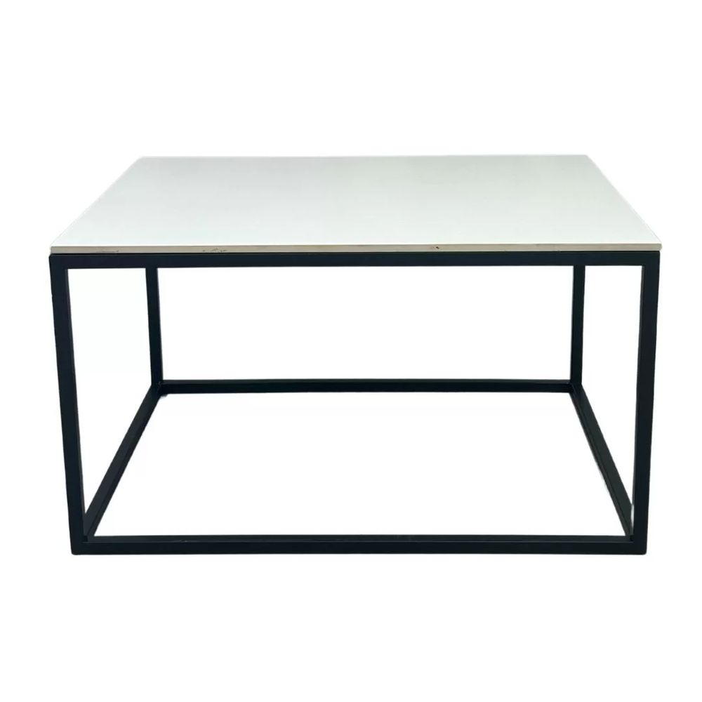 Hire Black Rectangular Coffee Table w/ White Top, hire Tables, near Wetherill Park