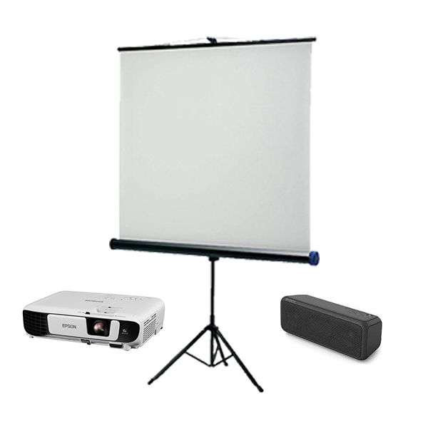 Hire 3600 Lumen Projector, Tripod Screen & Small Speaker, hire Projectors, near Crawley image 2
