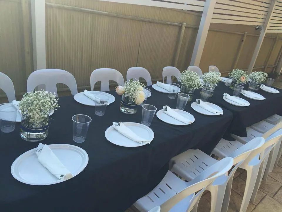 Hire Black Tablecloth for Standard Trestle Table Hire, hire Miscellaneous, near Blacktown image 2
