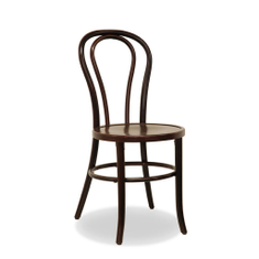 Hire Dining Chair – Bentwood – Dark Walnut