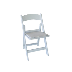 Hire Padded Chair – White, in Ferntree Gully, VIC