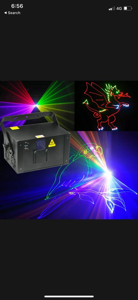 Hire Pair of RGB lasers, hire Party Lights, near Greenacre