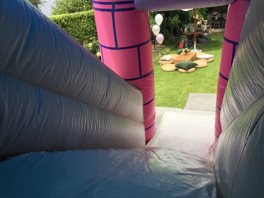 Hire (5m x 5m) Large Pink Combo Castle, hire Jumping Castles, near Brighton East