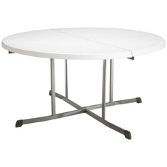 Hire Round Bi-fold Table 1524 x 757mm, in Bray Park, QLD