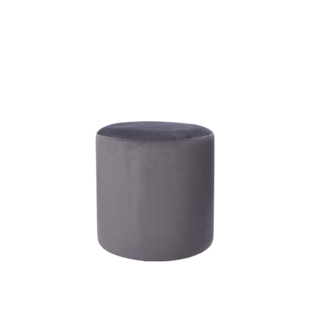 Hire SUEDE ROUND OTTOMAN GREY, hire Chairs, near Brookvale