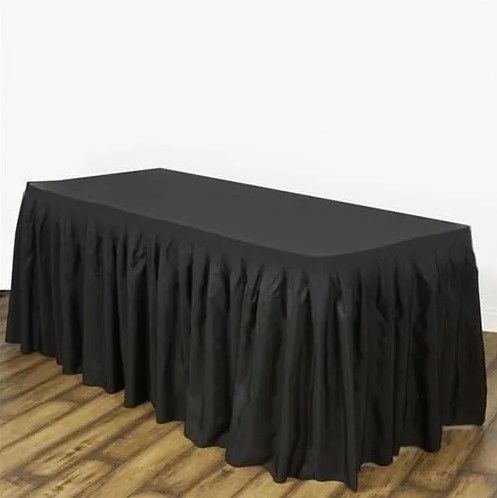 Hire Black Table Skirts (Rectangular) Hire, hire Tables, near Riverstone