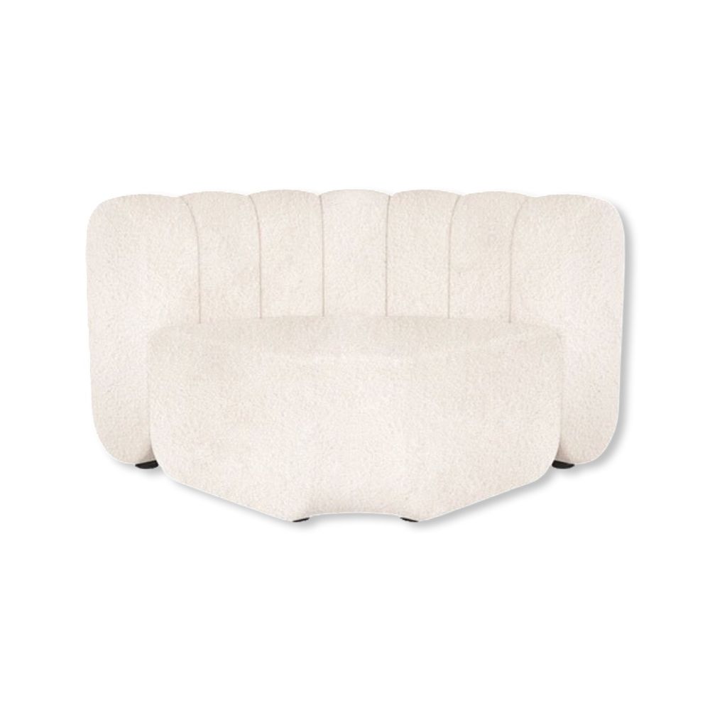 Hire YARRA SOFA INNER CURVE WHITE BOUCLE, hire Chairs, near Brookvale