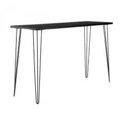 Hire Black Hairpin High Bar Table With Black Top Hire, in Wetherill Park, NSW
