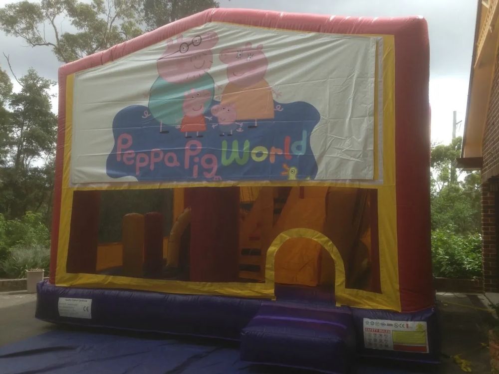 Hire PEPPA PIG JUMPING CASTLE WITH SLIDE, hire Jumping Castles, near Doonside