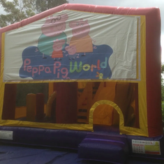 Hire PEPPA PIG JUMPING CASTLE WITH SLIDE