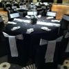 Hire Black Round Banquet Tablecloth Hire, in Traralgon, VIC