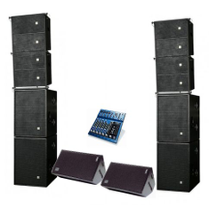 Hire HK Contour Array and Nexo PS15 Fold Back DJ System Hire, in Kensington, VIC