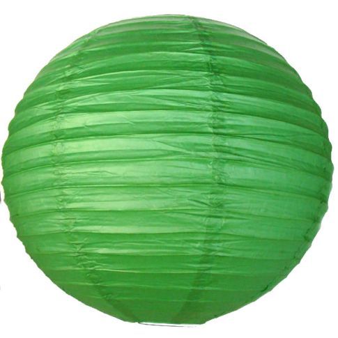 Hire Round Paper Lanterns - Hire-600mm-Green, hire Miscellaneous, near Kensington