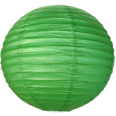 Hire Round Paper Lanterns - Hire-600mm-Green
