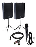 Hire PA System With Corded Mic And Speaker Stands, hire Speakers, near Wetherill Park