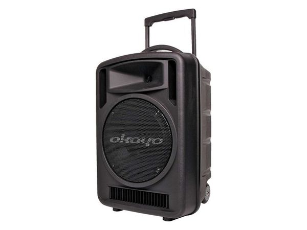 Hire OKAYO 100W PORTABLE BATTERY PA SYSTEM, from Lightsounds Gold Coast