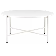 Hire White Cross Coffee Table Hire w/ Black Top