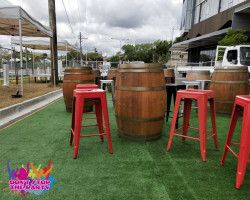 Hire Tolix Bar Stool Red, hire Chairs, near Geebung image 2
