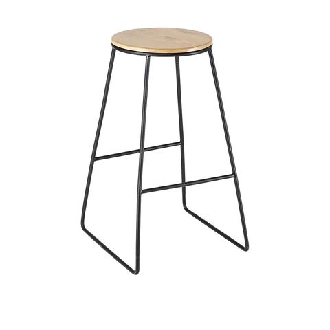 Hire Bar Stool – Wood top/Black legs, hire Chairs, near Malaga