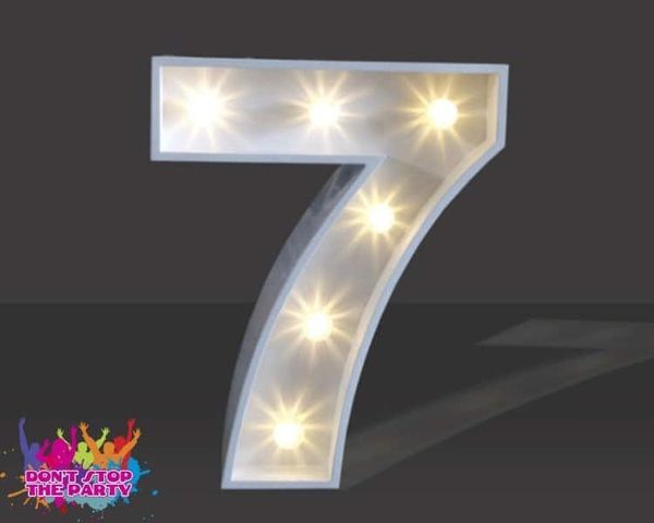 Hire LED Light Up Number - 60cm - 7, from Don’t Stop The Party