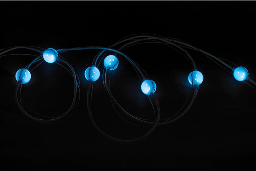 Hire Pixballs Event Lighting - IP65 RGB Festoon Lighting System, hire Party Lights, near Beresfield