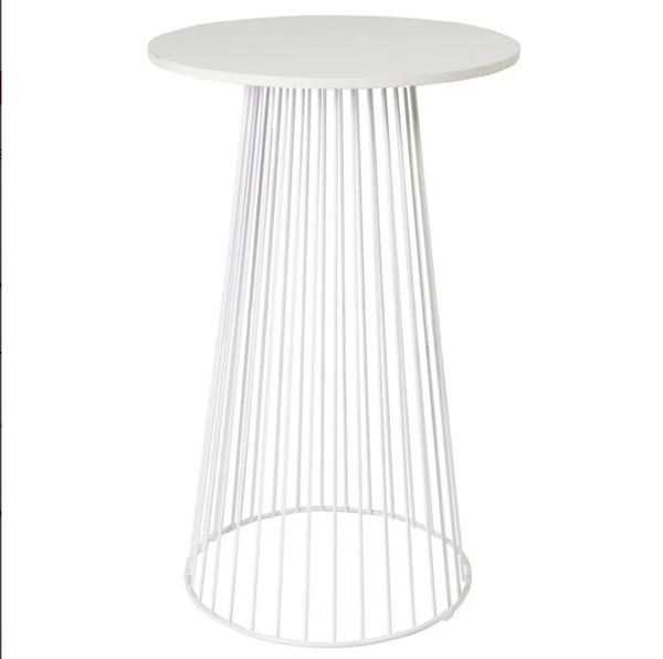 Hire White Wire Bar Table Hire