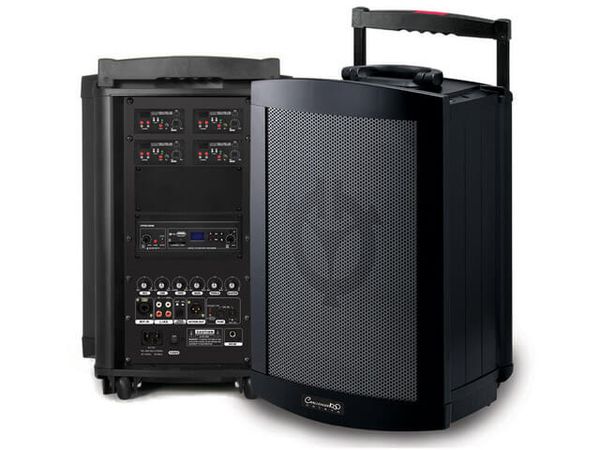 Hire CHALLENGER PORTABLE PA WITH 1 WIRELESS MIC OR 1 HEADSET, from Lightsounds Brisbane