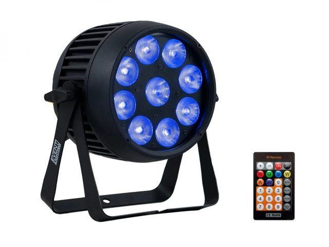 Hire Outdoor LED Parcan 9x 15W RGBW, hire Party Lights, near Kingsgrove