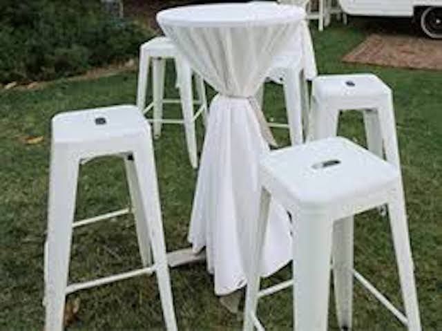 Hire White Tolix stool hire, hire Chairs, near Blacktown image 1