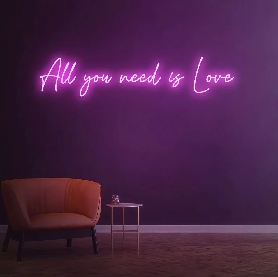 Hire Neon Sign Hire: All You Need Is Love, hire Party Lights, near Auburn image 1
