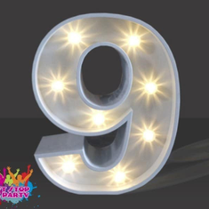 Hire LED Light Up Number - 60cm - 9