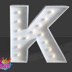 Hire LED Light Up Letter - 60cm - K