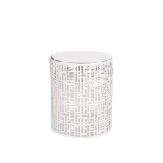 Hire SKYLINE SIDE TABLE TALL WHITE