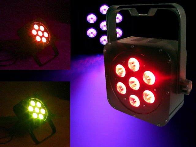 Hire 7X3W 3-IN-1 LED FLAT PAR64, hire Party Lights, near Acacia Ridge