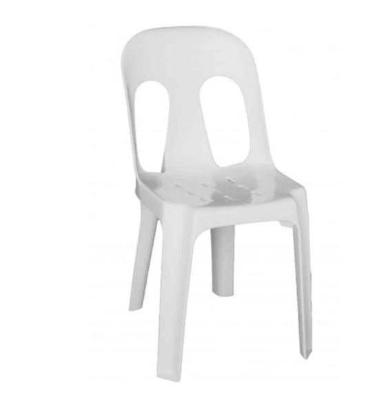 Hire Pipee Chair – White, in Sumner, QLD