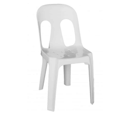 Hire Pipee Chair – White, in Sumner, QLD