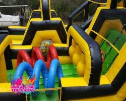 Hire 35 Mtr Toxic Inflatable Obstacle Course, hire Jumping Castles, near Geebung image 1