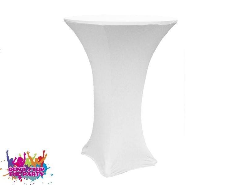 Hire White Spandex/Lycra Cover - Suit Dry Bar, hire Tables, near Geebung