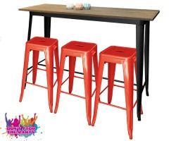 Hire Tolix Bar Stool Red, hire Chairs, near Geebung
