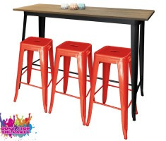 Hire Tolix Bar Stool Red, in Geebung, QLD