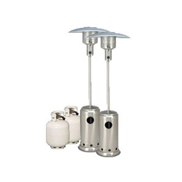 Hire Package 2 – 2 x Mushroom Heater With Gas Bottle Included, from Melbourne Party Hire Co