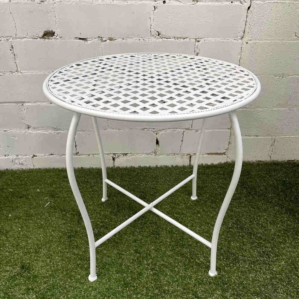 Hire CRISS CROSS TOP ROUND SIGNING TABLE, hire Tables, near Cheltenham