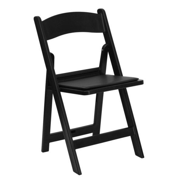 Hire Black Padded Folding Chair Hire, from Melbourne Party Hire Co