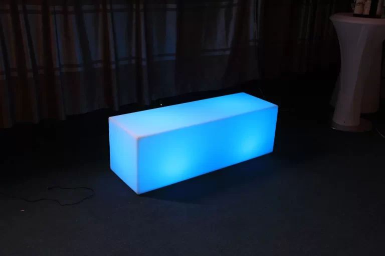 Hire Glow Rectangle Bench Hire, hire Glow Furniture, near Traralgon image 1