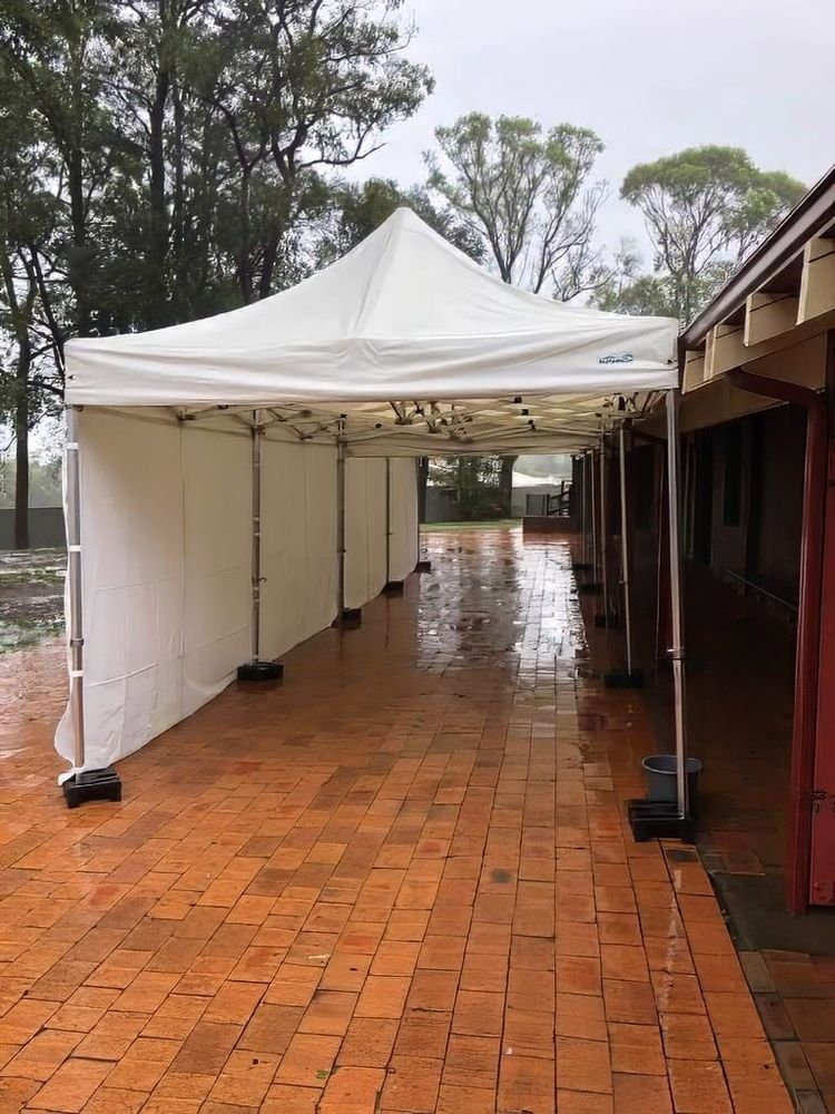 Hire 4mx8m Pop Up Marquee w/ Walls on 3 sides, hire Marquee, near Auburn image 2
